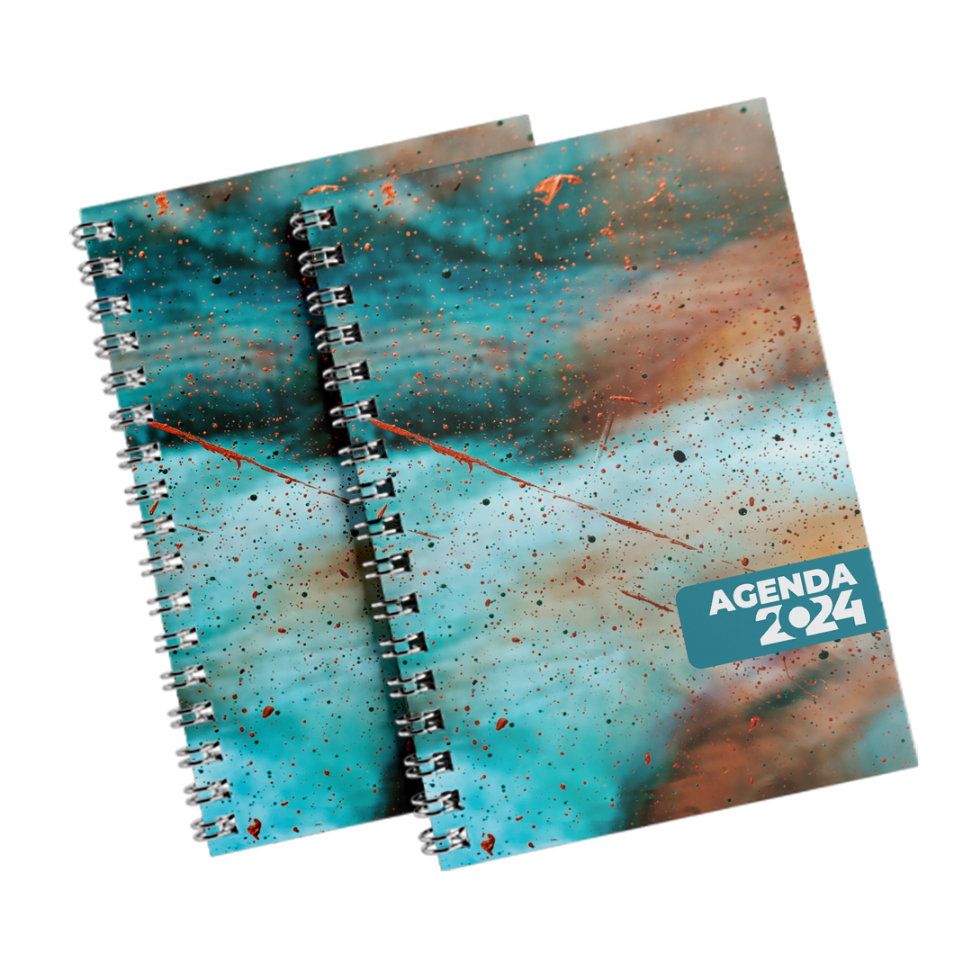 Agenda-2024-com-Wire-O-15x21cm-TIFFANY-PAINT-15-x-21-Frente-colorida-(4x0)-Couche-150g-(Brilho)